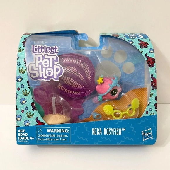 Littlest Pet Shop LPS Pets Reba Rosyfish Series 3 Damaged Box - Picture 1 of 16